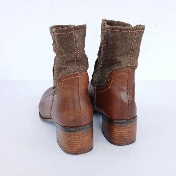 Diba True Leather Boots Size 8.5 Brown - Picture 4 of 6